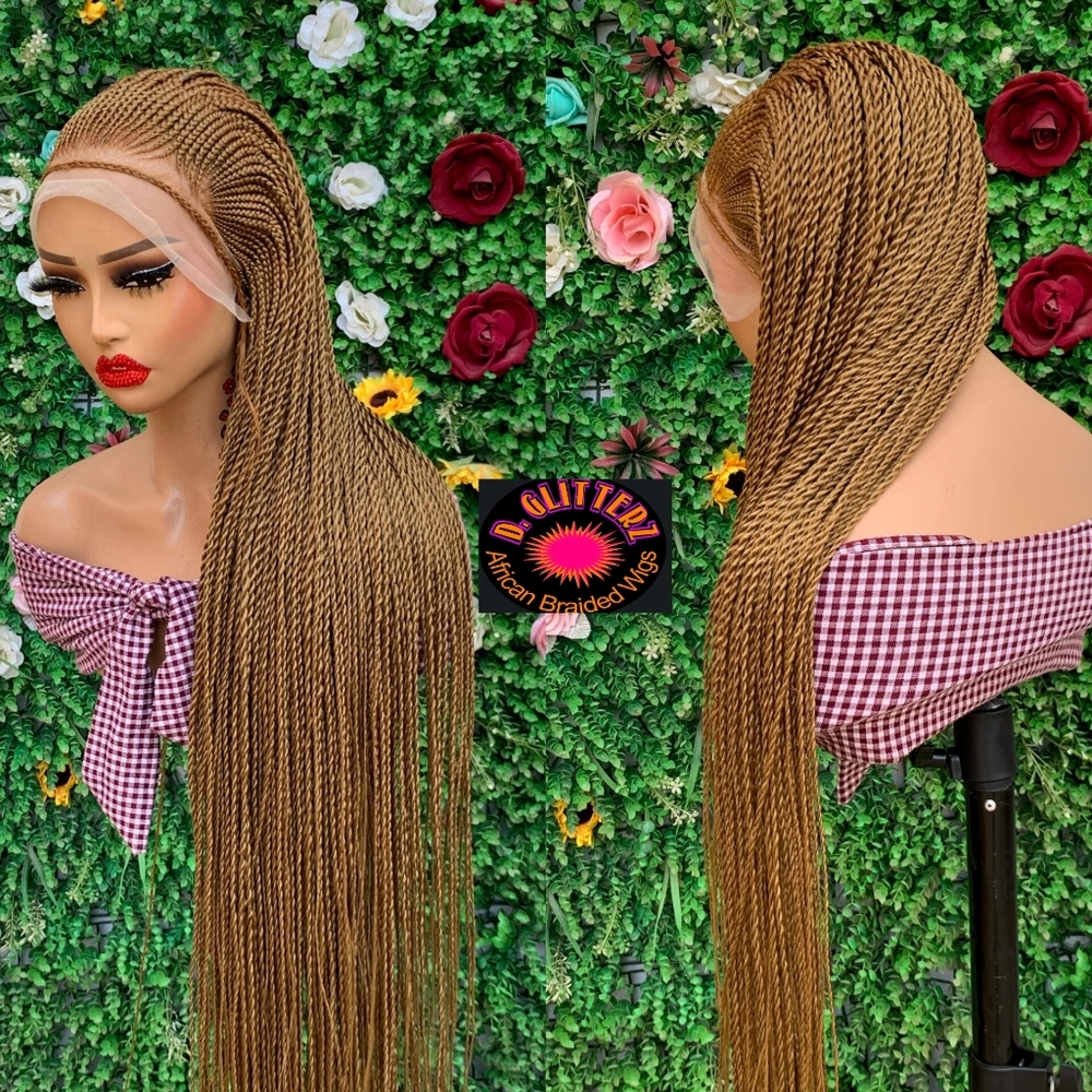 BRAIDED WIGS  ON  13*4 LACE  CLOSURE